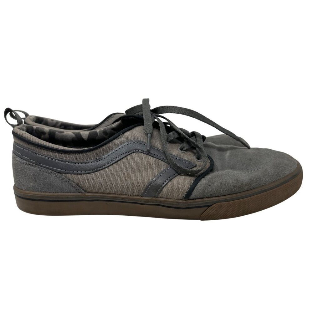 Airspeed Mens MNAS4401002 Rail Gray Lace-Up Low-Top Lined Size 12